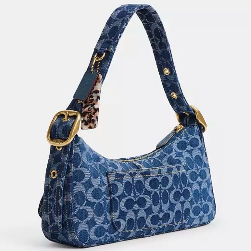 Coachtopia Cargo Shoulder Bag In Upcrafted Signature Denim - Picture 3 of 7